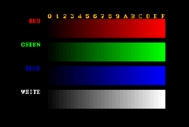 SNES Color Bar Test Pattern