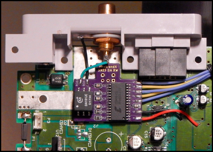 Firebrandx SNES DA Mod Coaxial Configuration